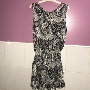 Black and white Patterned romper